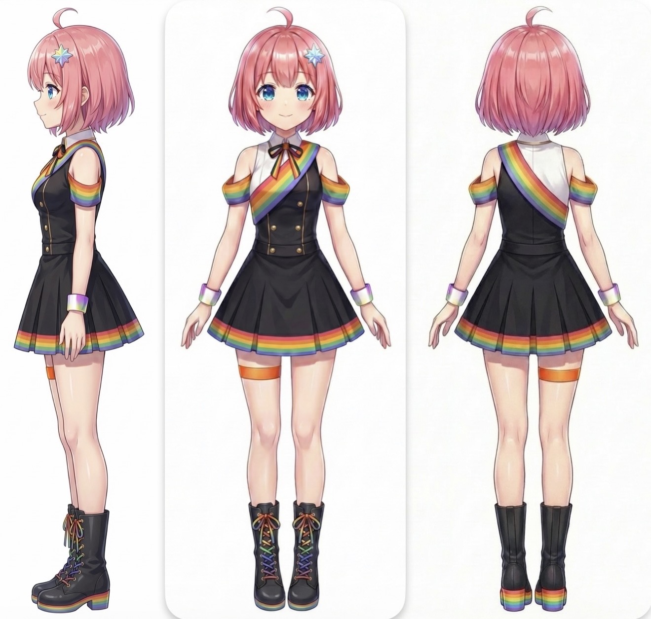 星巡奏 - 三面図