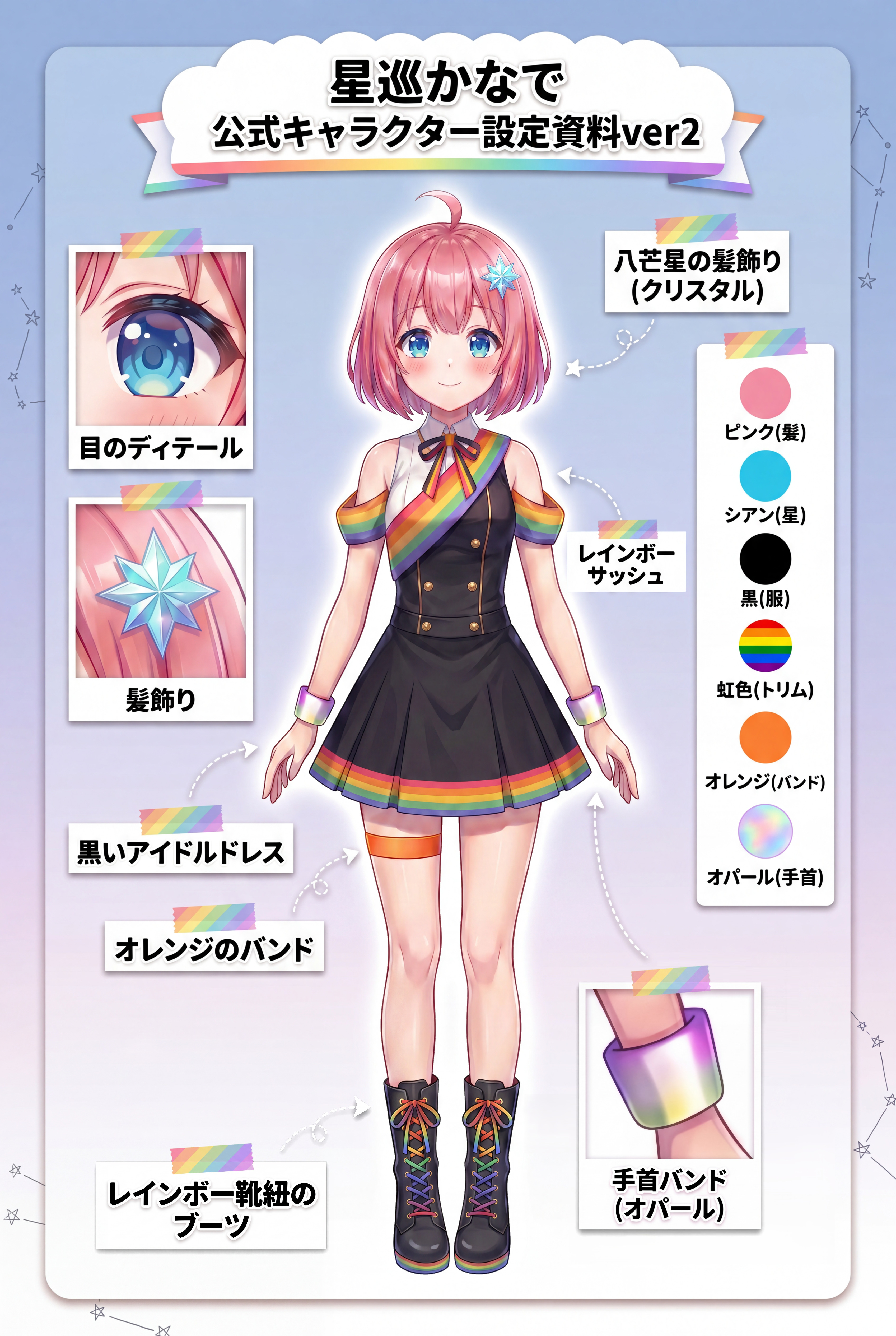 星巡かなで - 設定資料