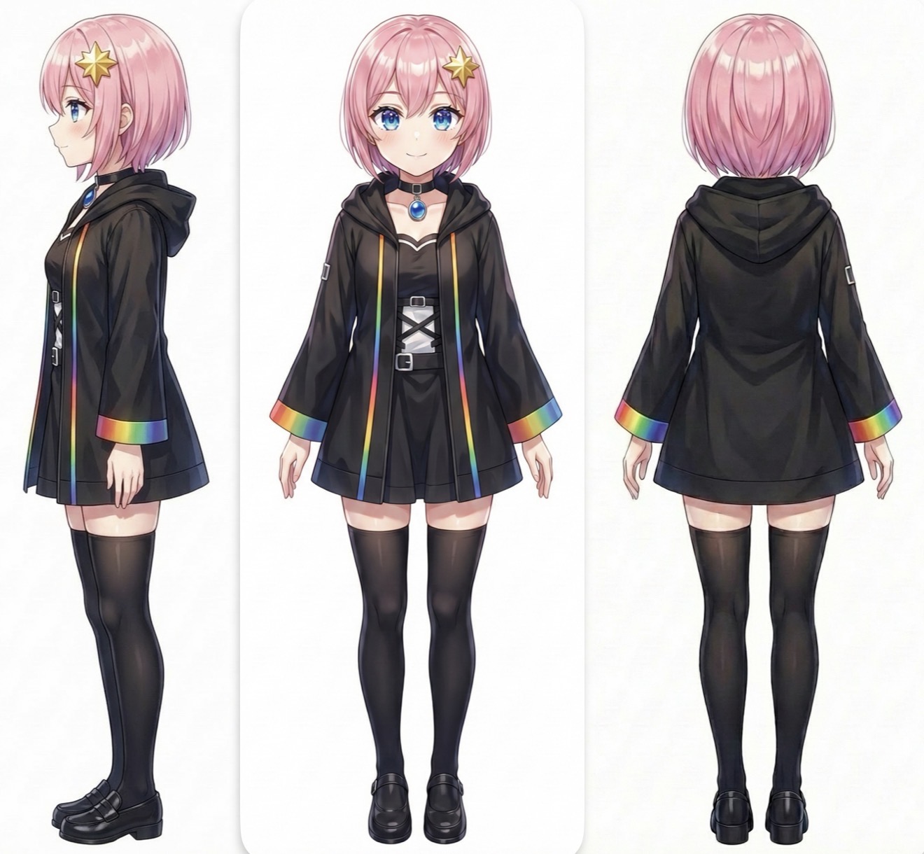 星巡ことは - 三面図