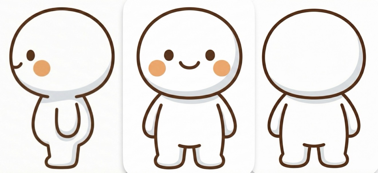 ひらめきの相棒 - 三面図